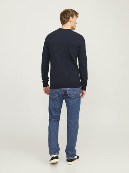 Jack & Jones Sötétkék Férfi Jack & Jones Globe pulóver