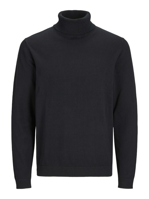 Jack & Jones Fekete Férfi Jack & Jones Basic Turtleneck
