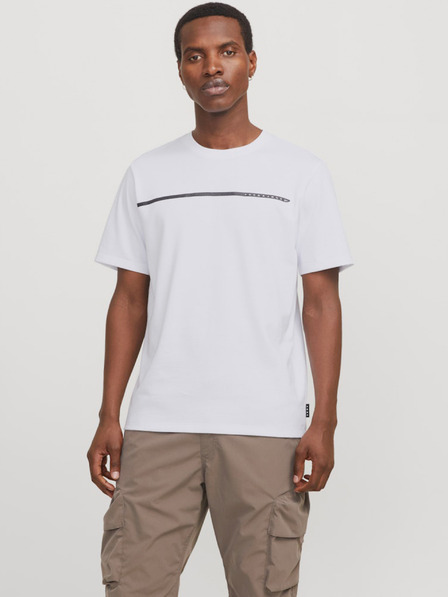 Jack & Jones Fehér Jack & Jones Fusion férfi póló