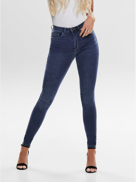 ONLY Kék skinny fit magas derekú farmer ONLY Royal