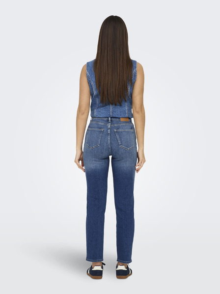 ONLY Sötétkék Női egyenes szabású farmer ONLY Emily