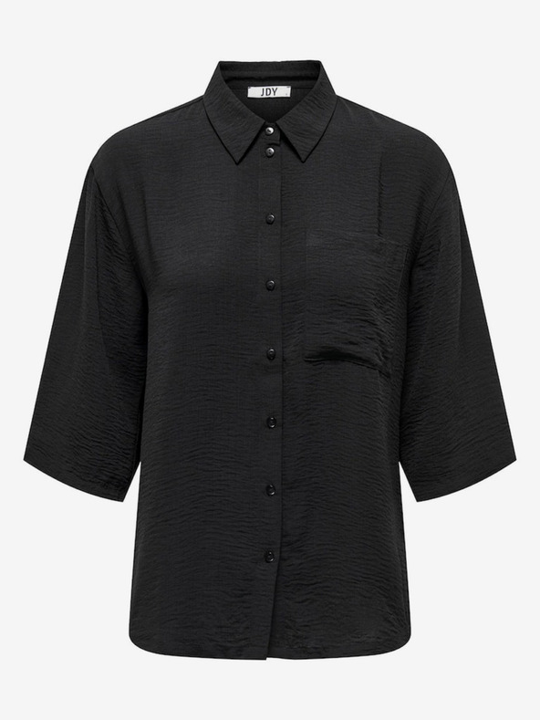 Jacqueline de Yong Fekete női rövid ujjú ing JDY