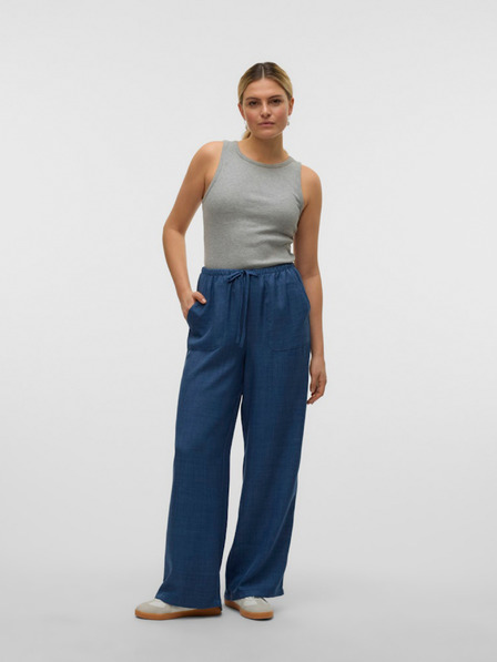 Vero Moda Kék női széles farmer nadrág Vero Moda