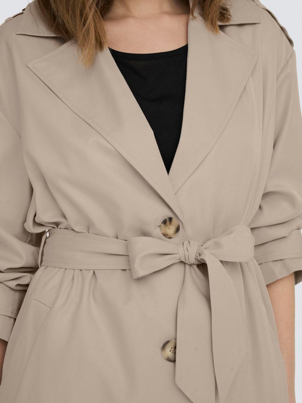 ONLY Bézs színű női trencsénkabát CSAK