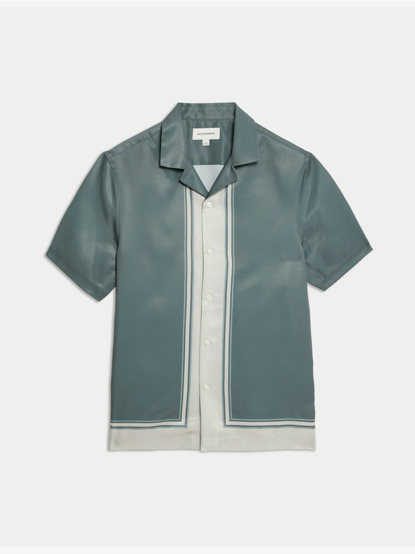 Marks & Spencer Csíkos ing kubai gallérral Marks & Spencer zöld