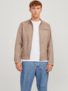Jack & Jones Jack & Jones férfi bézs színű szarvasbőr dzseki