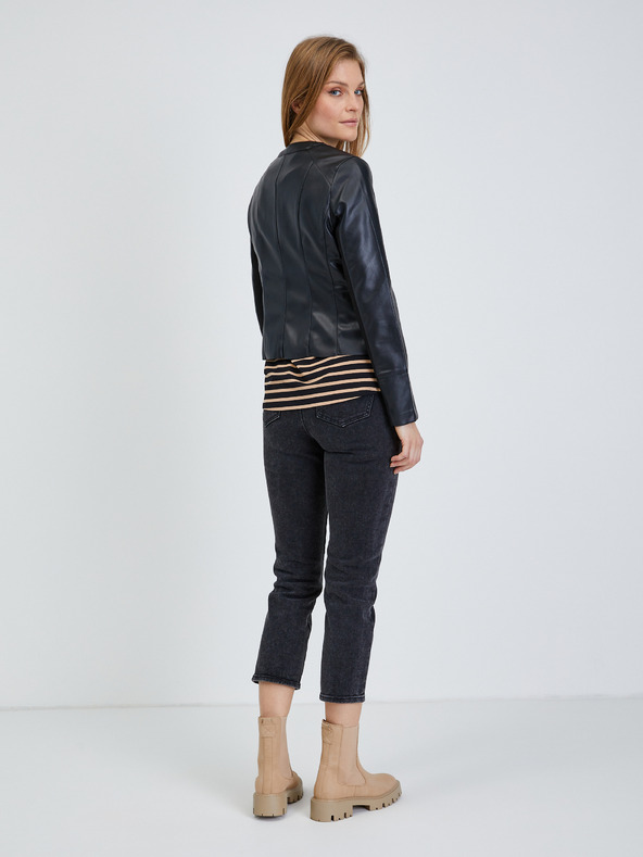 Orsay ORSAY fekete női bőrdzseki