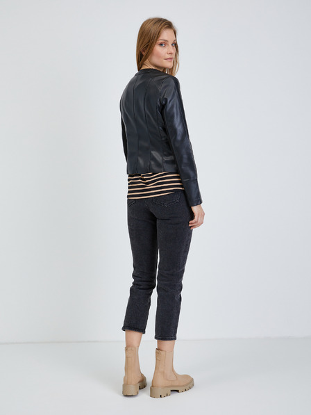 Orsay ORSAY fekete női bőrdzseki