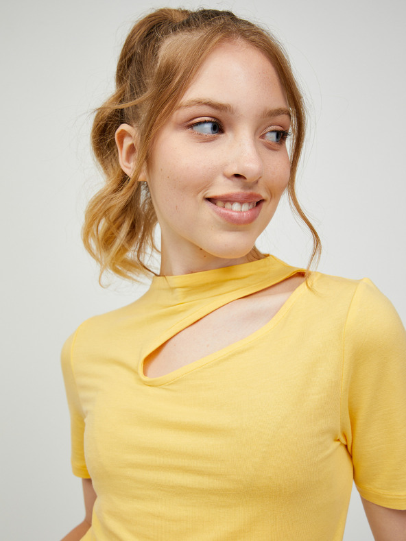 Vero Moda Sárga VERO MODA Glow póló