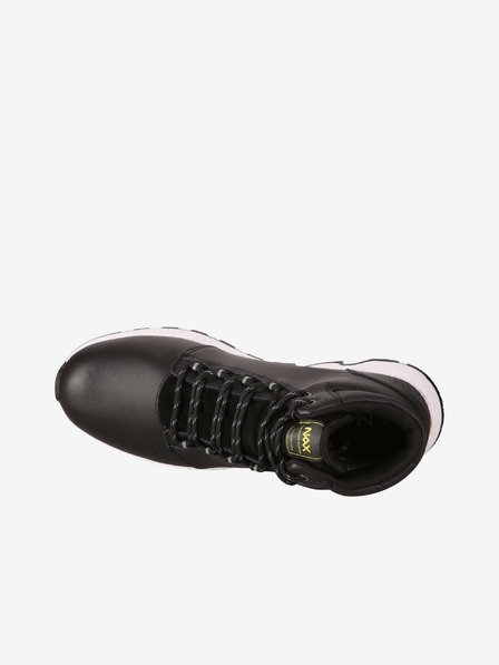 NAX Fekete férfi bőr téli bokacsizma NAX Jekt