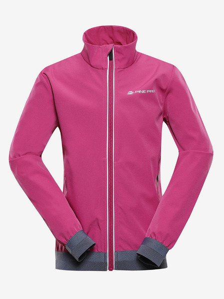 ALPINE PRO Rózsaszín lány softshell dzseki ALPINE PRO TYCHO