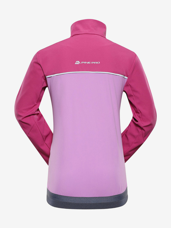 ALPINE PRO Rózsaszín lány softshell dzseki ALPINE PRO TYCHO