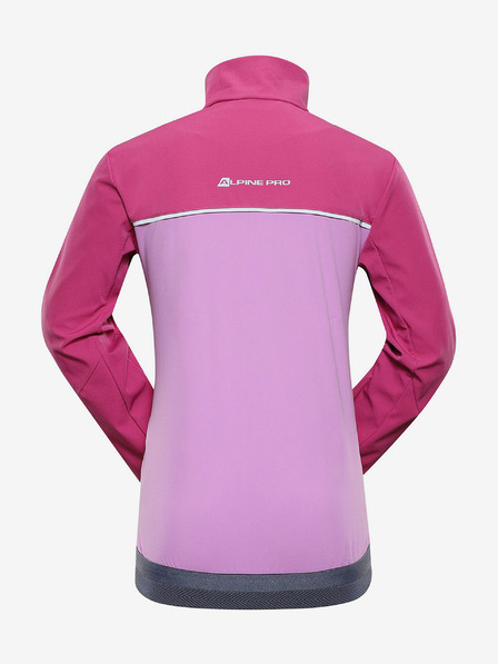 ALPINE PRO Rózsaszín lány softshell dzseki ALPINE PRO TYCHO