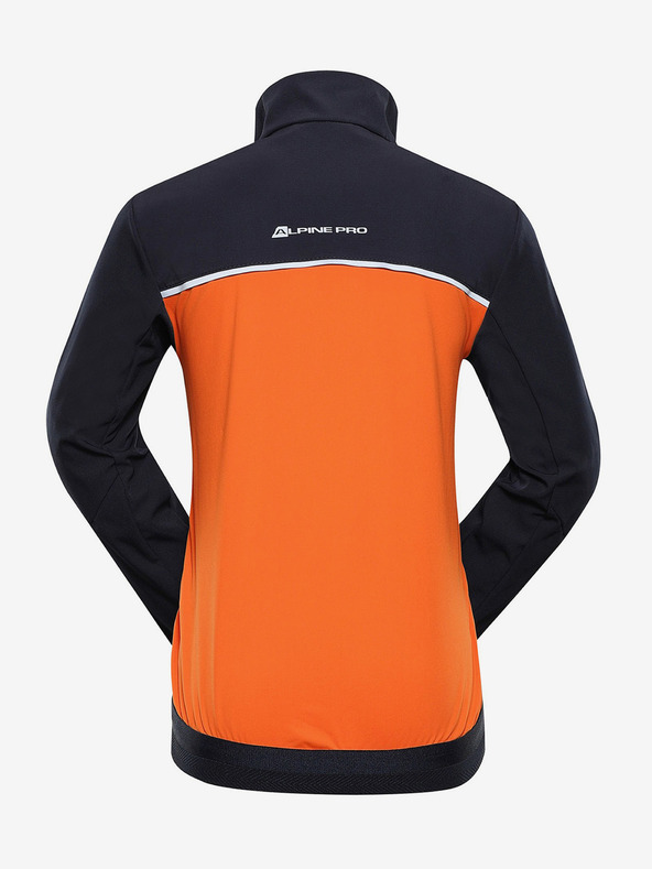 ALPINE PRO Narancssárga és kék gyerek softshell dzseki ALPINE PRO TYCHO