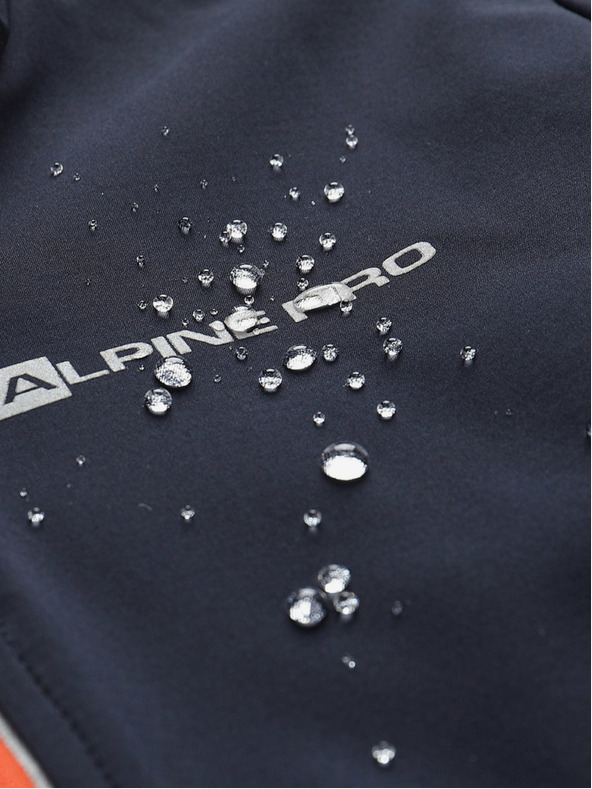 ALPINE PRO Narancssárga és kék gyerek softshell dzseki ALPINE PRO TYCHO
