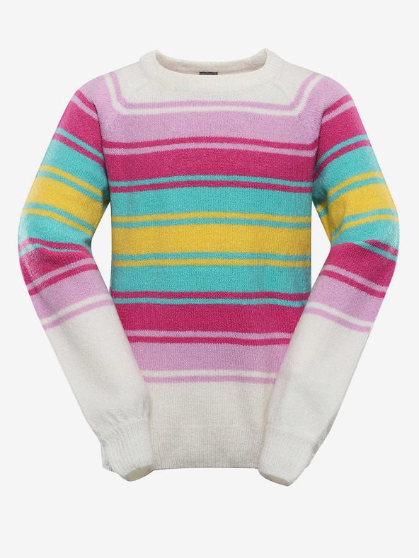 NAX Gyermek csíkos pulóver nax NAX NORDO bézs színű