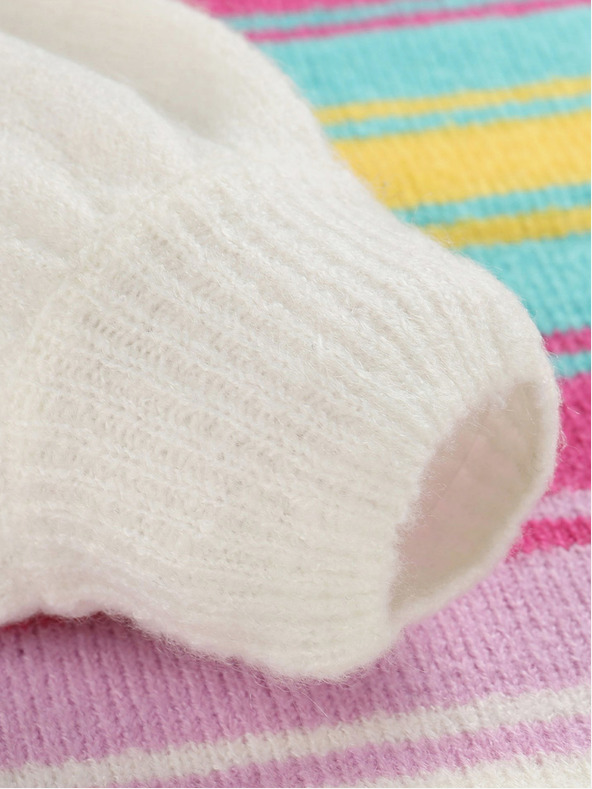 NAX Gyermek csíkos pulóver nax NAX NORDO bézs színű