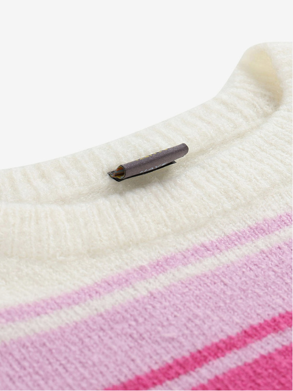 NAX Gyermek csíkos pulóver nax NAX NORDO bézs színű