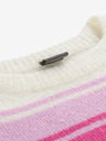 NAX Gyermek csíkos pulóver nax NAX NORDO bézs színű