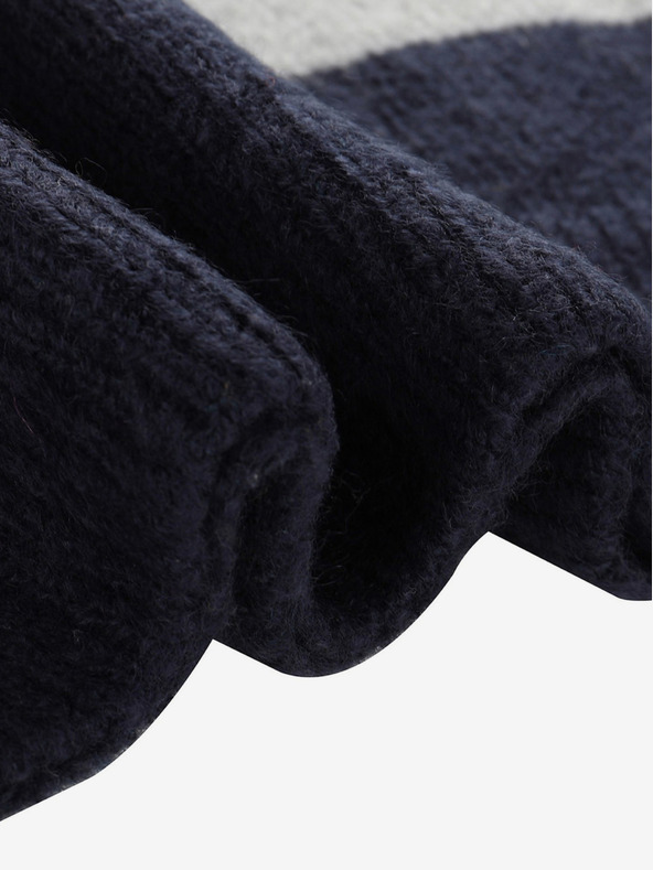 NAX Narancssárga és kék fiú csíkos pulóver NAX MOERO