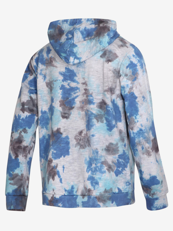 NAX Szürke és kék férfi mintás kapucnis pulóver NAX Zenur