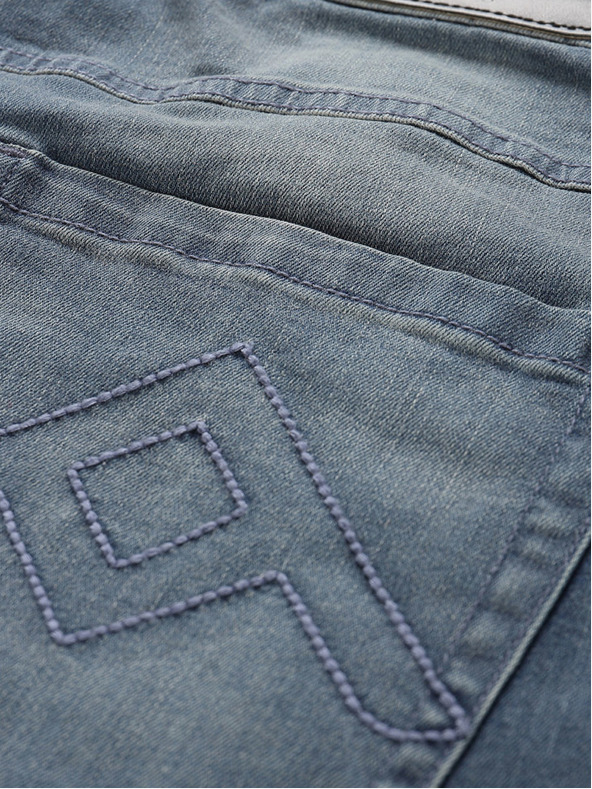 NAX Kék férfi farmer rövidnadrág NAX FEDAB