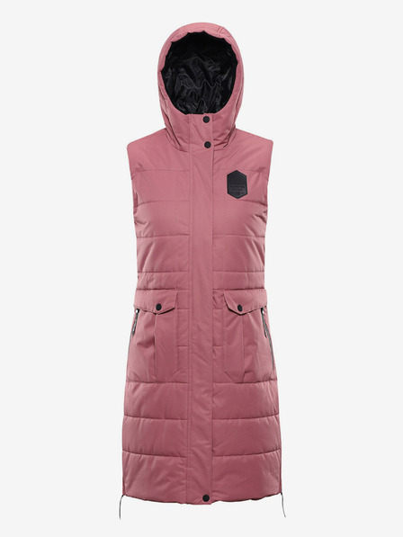 ALPINE PRO Rózsaszín női fleece mellény membránnal ALPINE PRO HARDA