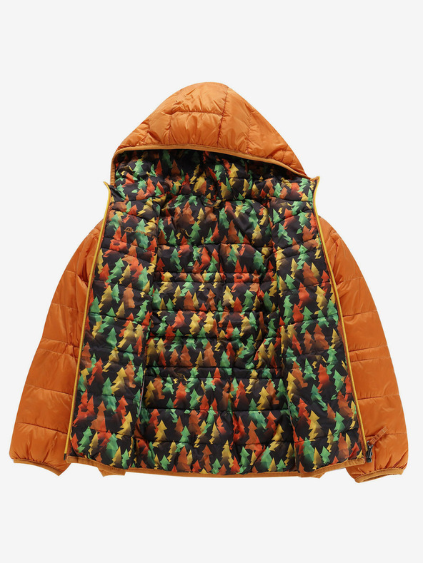 ALPINE PRO Barna gyerek fordítható téli kabát ALPINE PRO EROMO