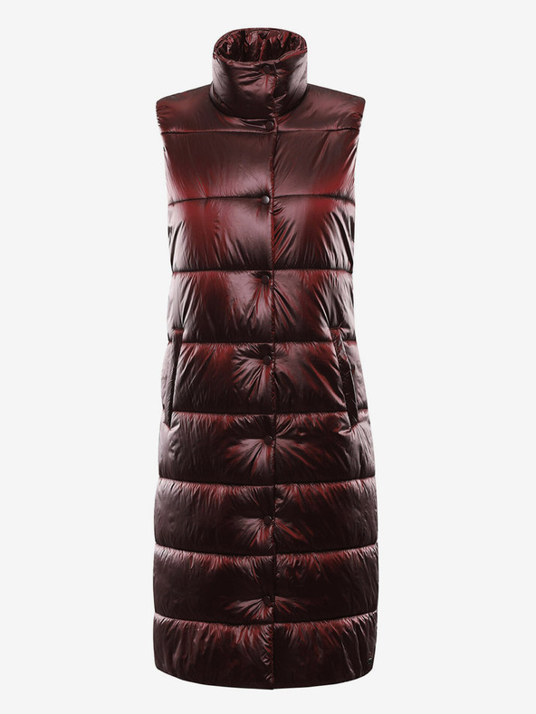 ALPINE PRO Női bordó steppelt téli mellény ALPINE PRO UREFA