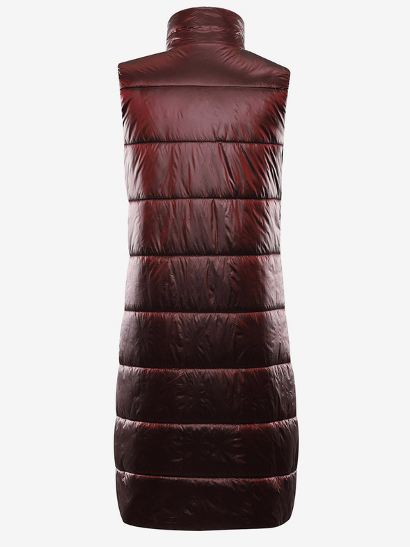 ALPINE PRO Női bordó steppelt téli mellény ALPINE PRO UREFA