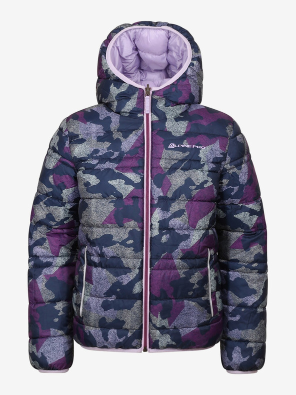 ALPINE PRO Lila gyermek megfordítható téli kabát ALPINE PRO EROMO