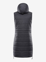ALPINE PRO Sötétszürke női téli steppelt mellény membránnal ALPINE PRO HARDA