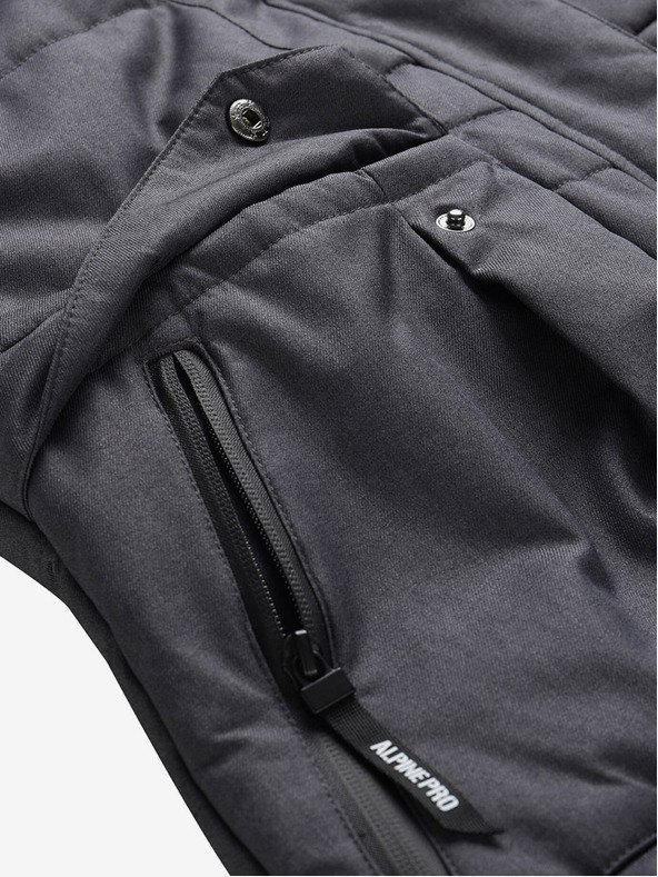 ALPINE PRO Sötétszürke női téli steppelt mellény membránnal ALPINE PRO HARDA