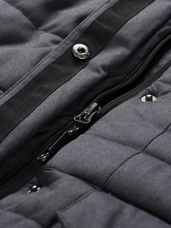 ALPINE PRO Sötétszürke női téli steppelt mellény membránnal ALPINE PRO HARDA