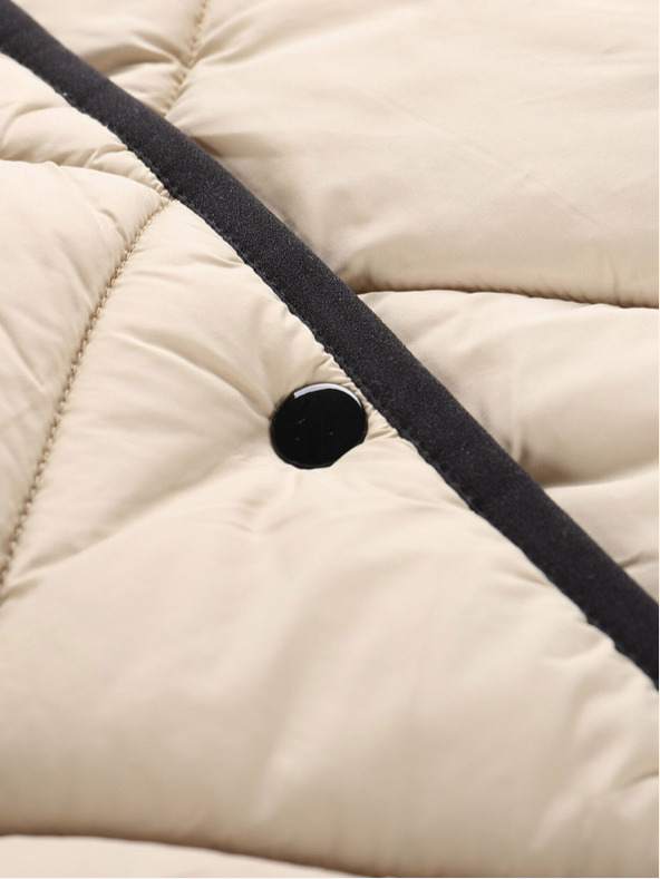 NAX Krémszínű női téli steppelt mellény NAX ELEDA