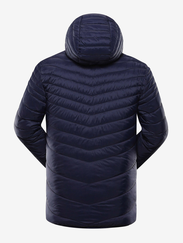 ALPINE PRO Barna és kék férfi fordítható téli kabát ALPINE PRO EROM