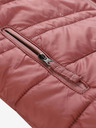 ALPINE PRO Bézs és rózsaszín gyermek megfordítható télikabát ALPINE PRO EROMO