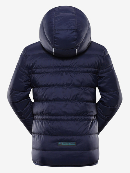 ALPINE PRO Khaki-kék gyermek megfordítható télikabát ALPINE PRO EROMO