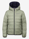 ALPINE PRO Khaki-kék gyermek megfordítható télikabát ALPINE PRO EROMO