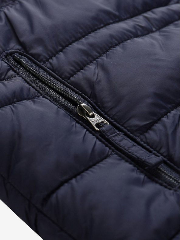 ALPINE PRO Khaki-kék gyermek megfordítható télikabát ALPINE PRO EROMO