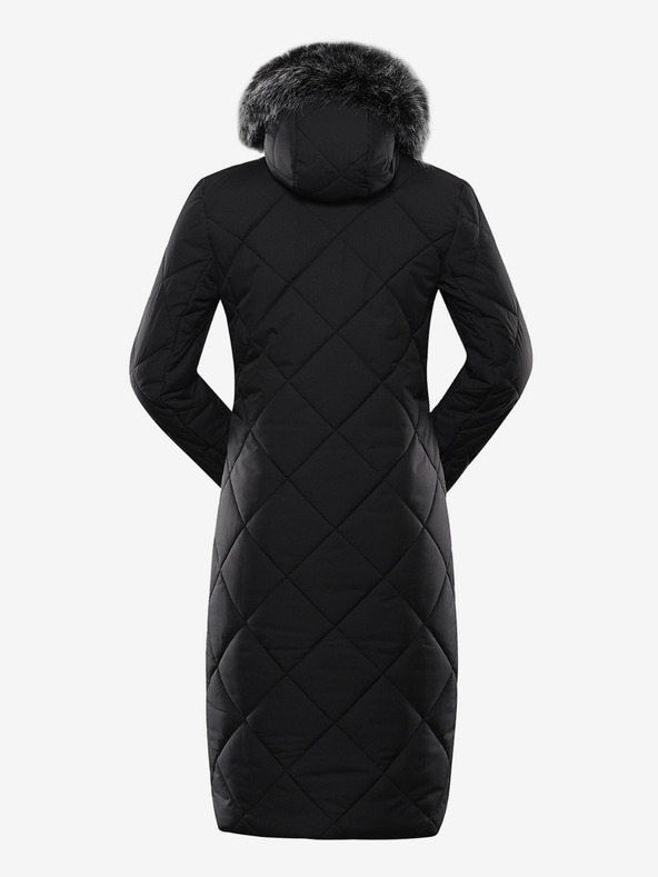 ALPINE PRO Fekete női téli steppelt kabát ALPINE PRO GOSBERA