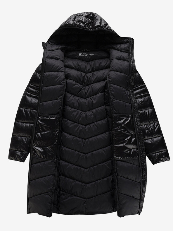 ALPINE PRO Fekete női téli steppelt kabát ALPINE PRO OREFA