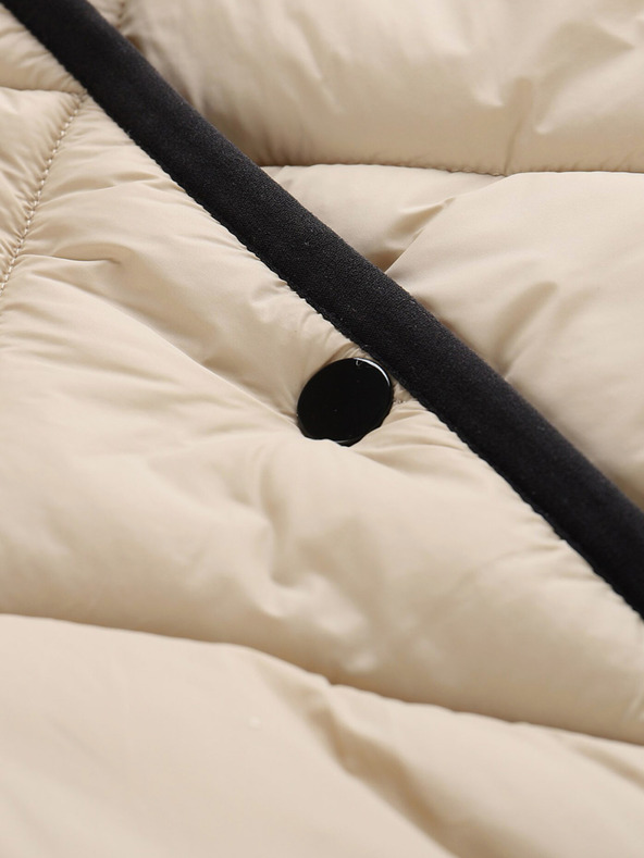 NAX Bézs színű női téli steppelt kabát NAX ZARGA