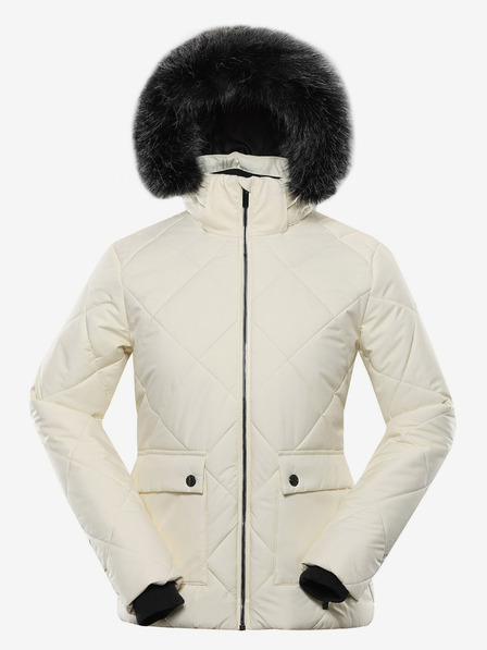 ALPINE PRO Krémszínű női téli kabát ALPINE PRO LODERA