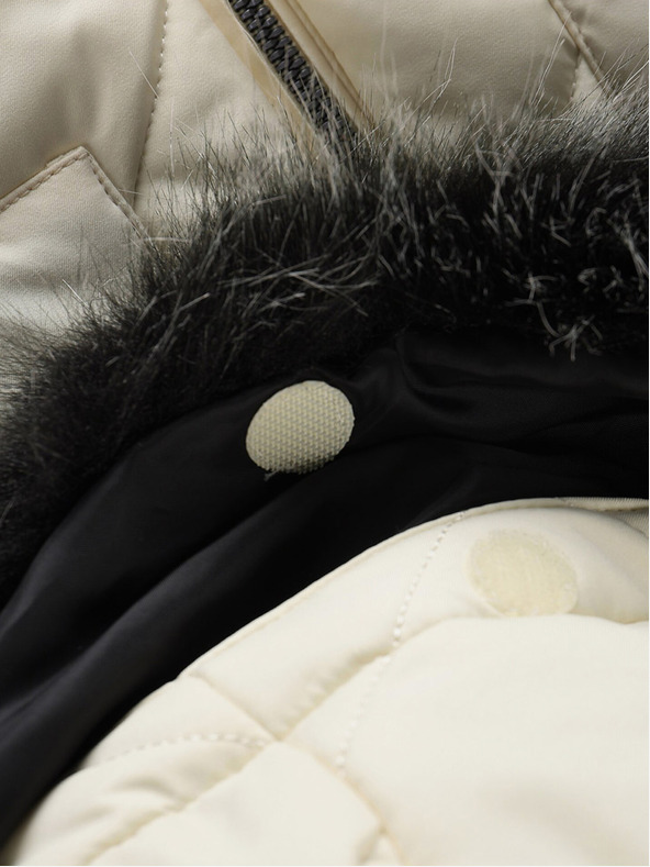 ALPINE PRO Krémszínű női téli kabát ALPINE PRO LODERA