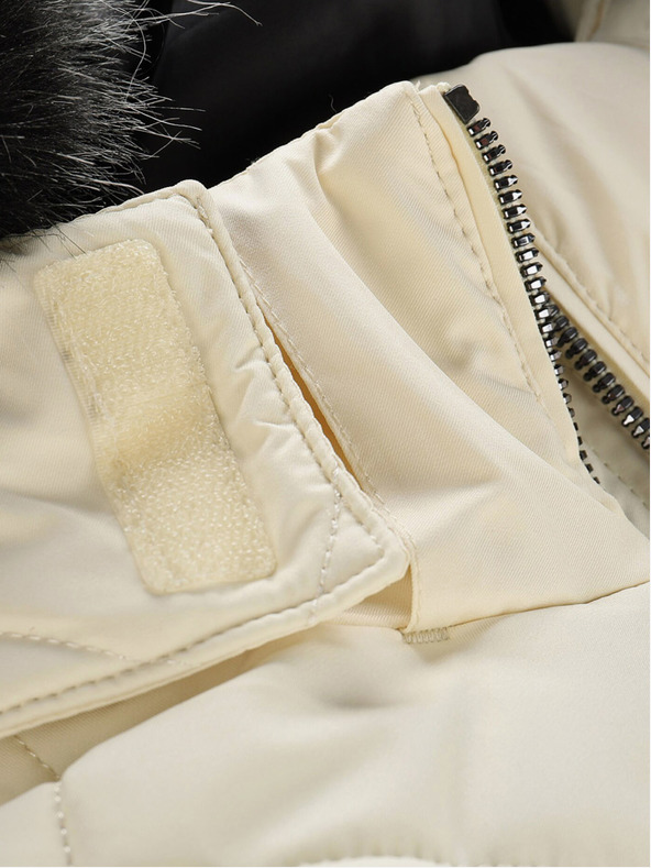 ALPINE PRO Krémszínű női téli kabát ALPINE PRO LODERA