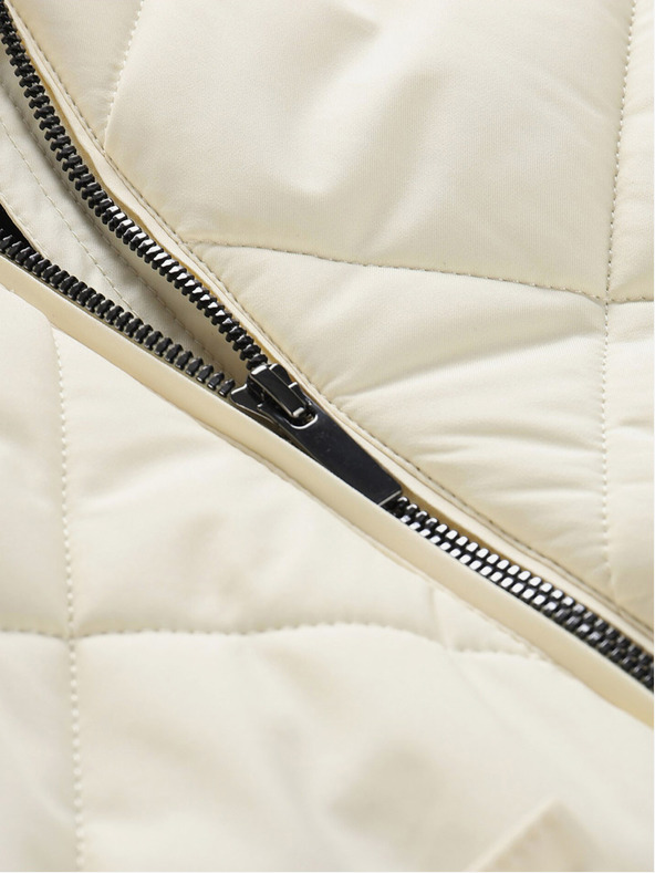 ALPINE PRO Krémszínű női téli kabát ALPINE PRO LODERA