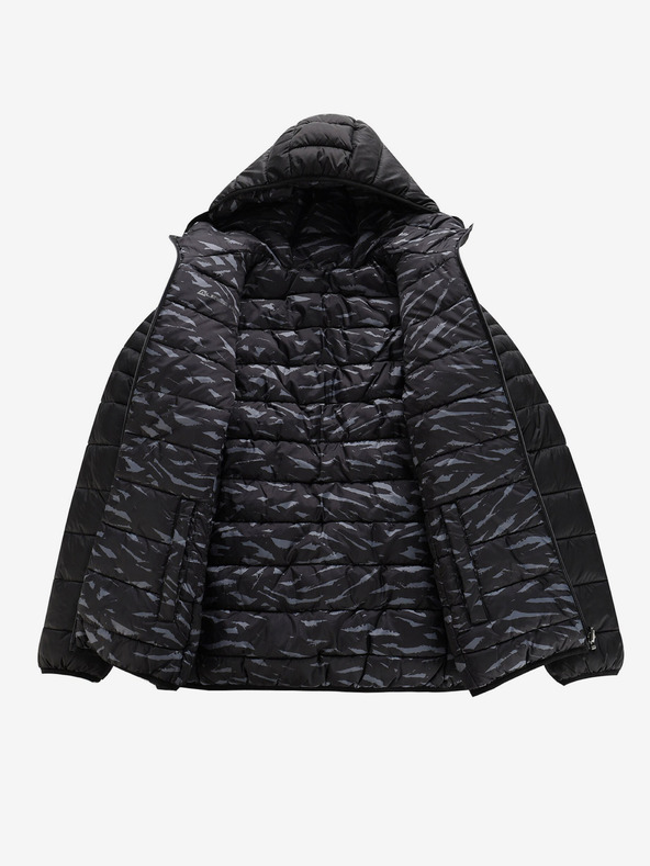 ALPINE PRO Fekete női fordítható téli steppelt kabát ALPINE PRO EROMA