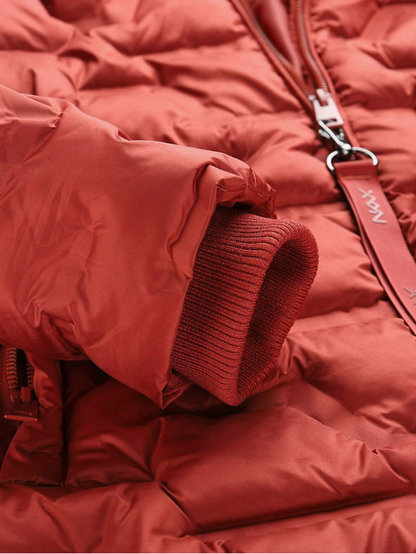 NAX Barna női téli steppelt kabát NAX RAFFA