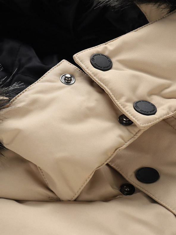 ALPINE PRO Fekete és bézs férfi téli kabát ALPINE PRO EGYP